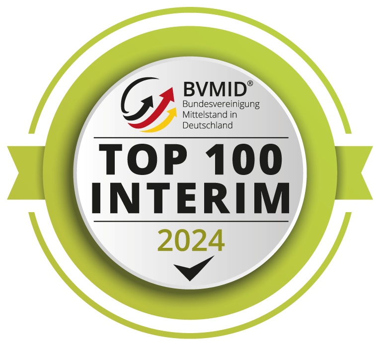 www.ihr-interim-cio.com - Siegel TOP 100 Interim 2024 für Dr. Claus Michael Sattler