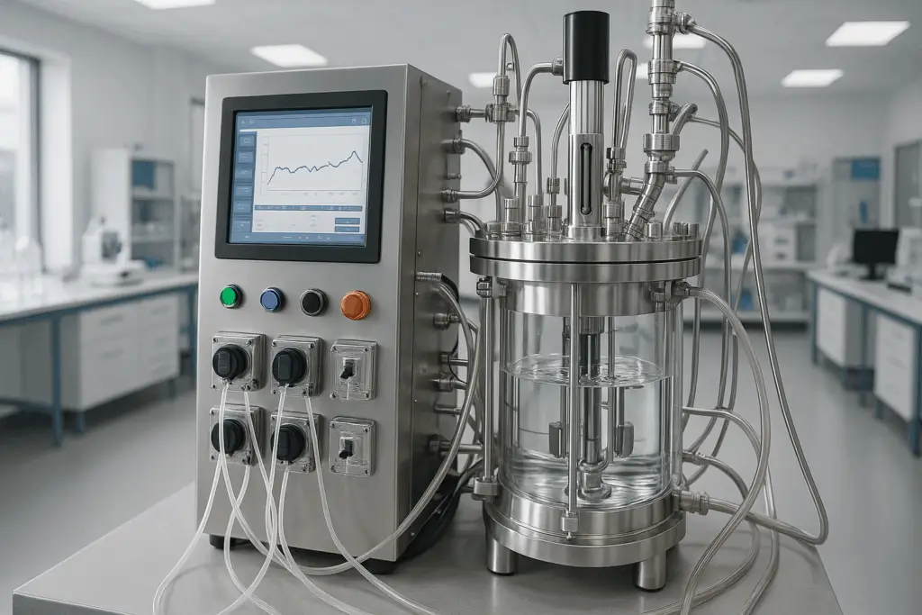 Bioreaktor in einem Labor eines Pharmaunternehmens